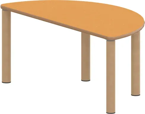 Tisch ZALOTTI mit Linoleum-Belag