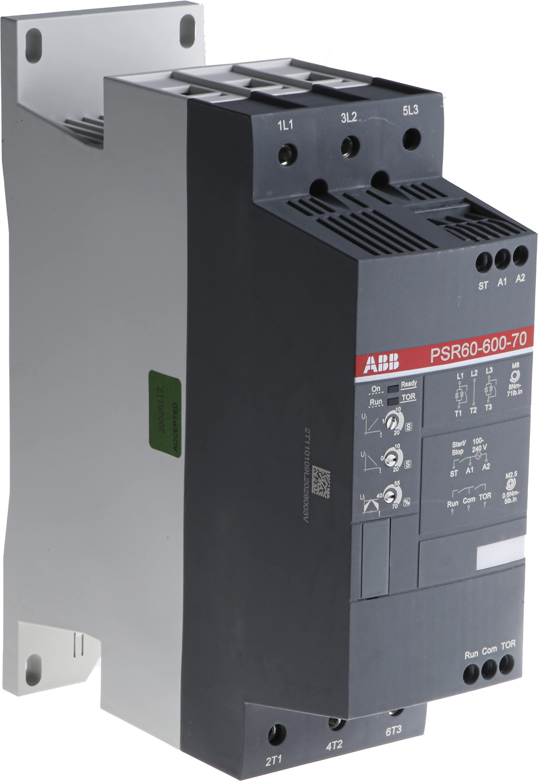 ABB PSR Sanftstarter 3-phasig 30 KW, 600 V ac / 60 A