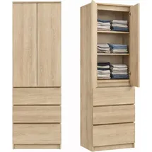 home collective Kleiderschrank 50 x 40 x 180 cm Beige