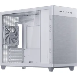 Asus Prime AP201 Tempered Glass MicroATX Gehäuse weiß