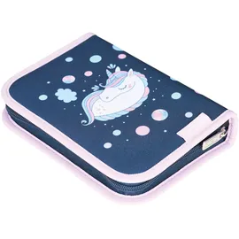 Herlitz Schulranzen-Set Loop Plus Unicorn Dreams Kunstfaser grün