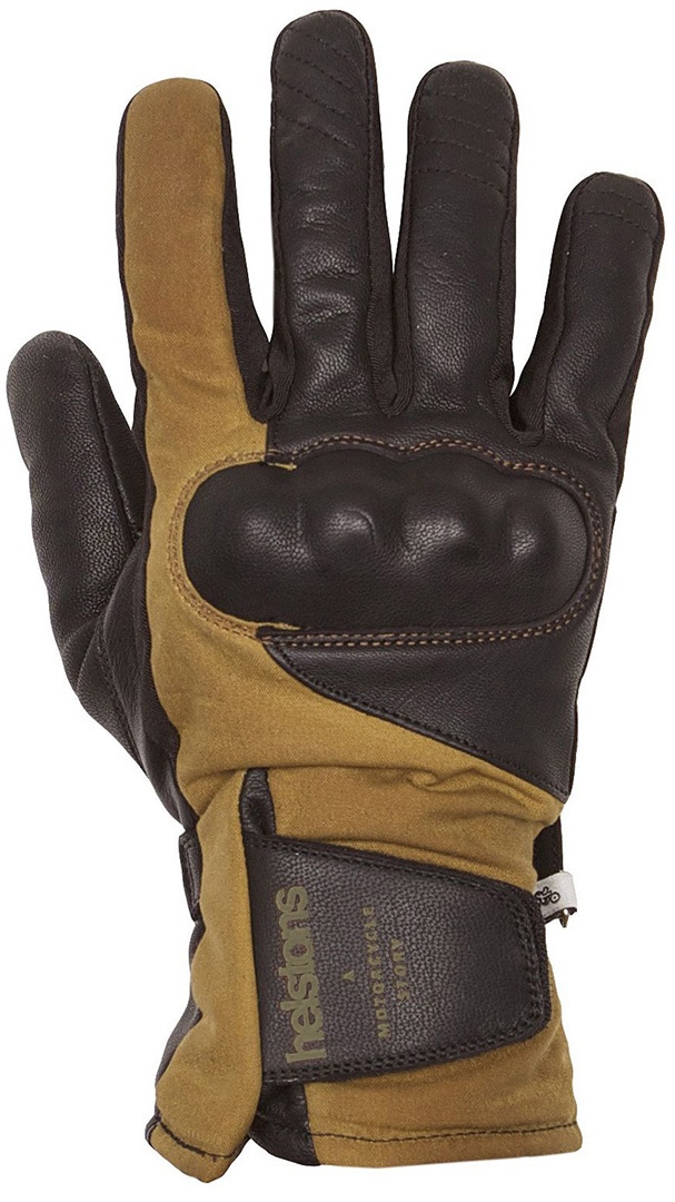 Helstons Curtis Motorfiets handschoenen, zwart-bruin, 4XL