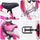 vidaXL Kinderfahrrad 14 Zoll rosa