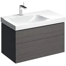Geberit Waschtischunterschrank 2 Auszüge 88 x 53 cm Grau