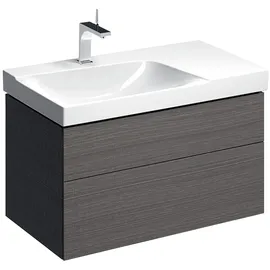 Geberit Waschtischunterschrank 2 Auszüge 88 x 53 cm Grau