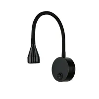 Licht-Erlebnisse LED Wandleuchte Schwanenhals Schalter Schwarz 4100 K 245lm