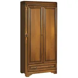 Xlmoebel Kleiderschrank Traditionelle Schränke Kleiderschrank Schrankwand Massivholz Hergestellt in Europa braun