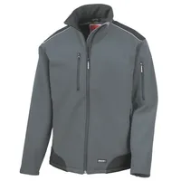 Result Softshell-Ripstop Workwear Jacket / grey;black XL