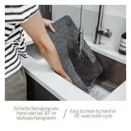 MIQIO 18 er Set Tischsets 6 Platzsets, Bestecktaschen Glasuntersetzer,