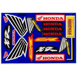 Aufkleber Bogen Sponsor Honda Wings 33x22cm
