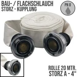 STORZ A KA 133 102 mm 4 Bau Feuerwehr Flach Pumpen Industrie Schlauch Garnitur ..."
