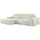 vente-unique Ecksofa mit Schlaffunktion - Ecke Links - Cord - Beige - AMELIA