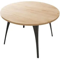 Mirjan24 Couchtisch, Eiche, Rund,Rund, 75x45x75 cm, Wohnzimmer, Wohnzimmertische, Couchtische