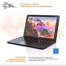 CSL Panther Tab HD 10.1" 128 GB Wi-Fi W11H schwarz