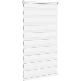 vidaXL Zebrarollo Weiß 70x100 cm Stoffbreite 65,9 cm Polyester