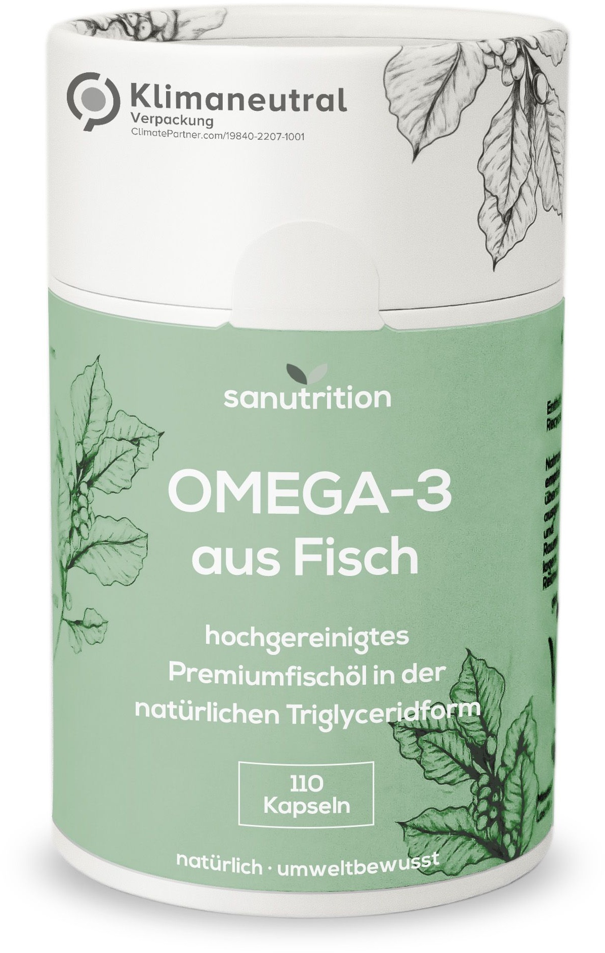 Sanutrition® - Omega-3 aus Fischöl Kapseln 110 St