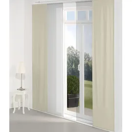 Wirth Schiebegardine WIRTH "Torbole" Gr. 4, braun (schlamm), B:60cm H:245cm, Jacquard, Baumwolle, Polyester, Gardinen