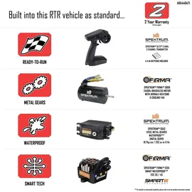 Arrma RC-Buggy Mojave 4X4 4S BLX 1/8 RTR rot/weiß