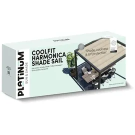 Platinum Platinum, Faltsonnensegel Coolfit grau Polyethylen B/H/L: ca. 500x1x290 cm)