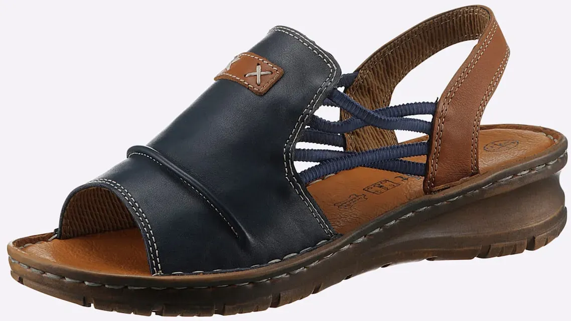 Sandalette CASUAL LOOKS Gr. 41, blau (dunkelblau) Damen Schuhe Casual Looks