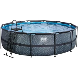 EXIT TOYS Stone Pool 488 x 122 cm inkl. Sandfilterpumpe