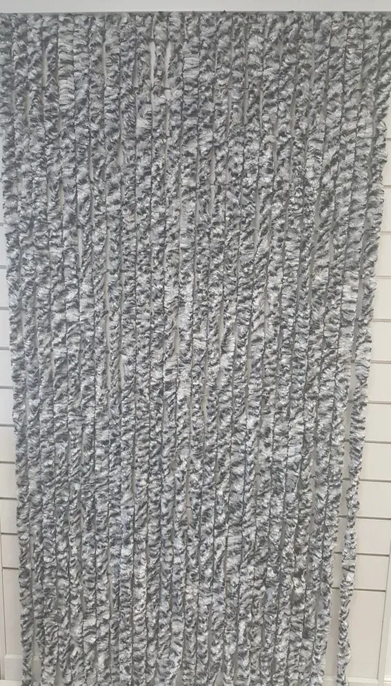 Türvorhang EXPLORER Gr. 100, schwarz, Gardinen, Kinder, 200cm, Hakenaufhängung, 100cm, Chenille, Polypropylen, B:100cm H:200cm