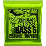 Ernie Ball Regular Slinky Nickelwound 5-Saiten E-Basssaiten Saitenstärke 45-130