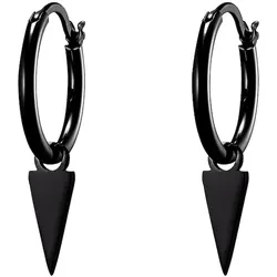 Heideman Ohrschmuck Dreieck schwarz Herren 