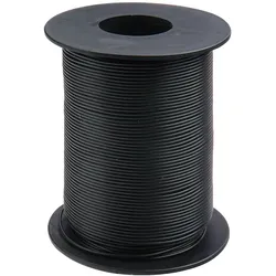 Donau Elektronik Donau Kupferschaltlitze 0,25 mm2 / 25m auf Spule schwarz, Kupfe