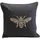 Kare Glitter Bee Kissen 40 x 40 cm Schwarz