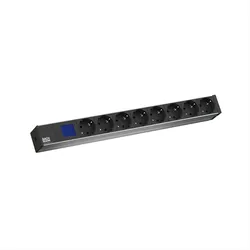 BACHMANN BN0500 19 1HE 8x Schutzkontakt, Leistungsmessung, Schutzkontakt-Anschluss"