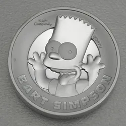 Silbermünze 2oz Bart Simpson 2022 (PP/HR) The Simpsons (Tuvalu)