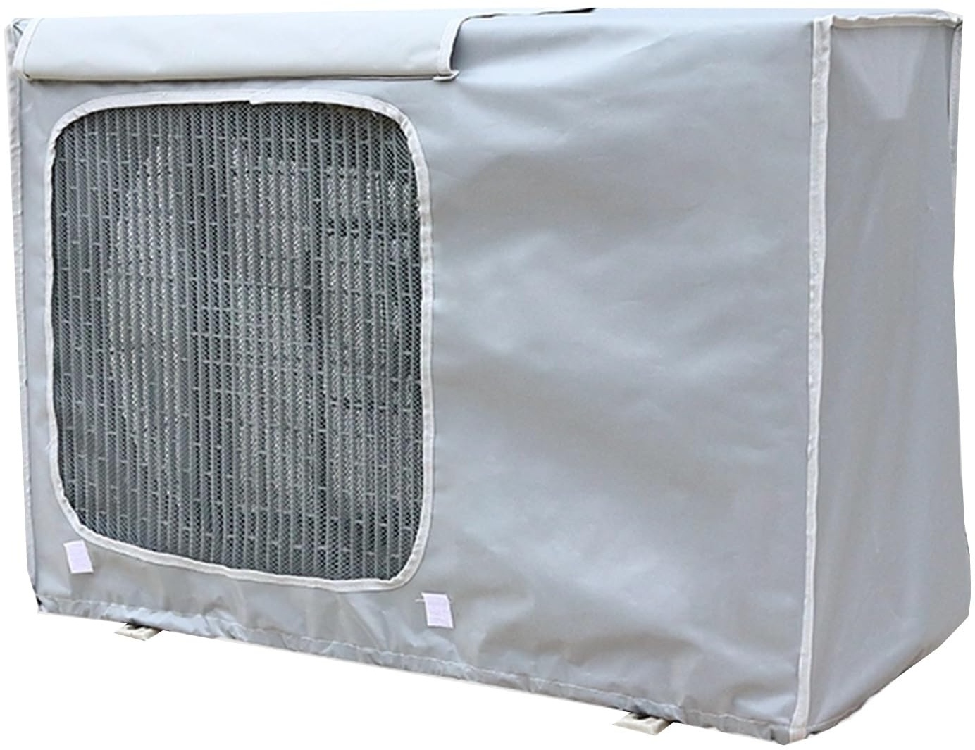 UTOYA Klimaanlagenabdeckung for Außengeräte - Betrieb Draussen Fenster Mini-Split-AC-Abdeckung, Schwerlast 600D Oxford-Stoff Wetterfest PVC Panel,anpassbar (Color : Light Gray, Size : 94 * 68 * 36cm)