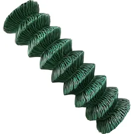 V2Aox Maschendrahtzaun 80 - 150 cm Höhe 15 / 25 m Länge Maschendraht Gartenzaun Zaun 2 Farben V2Aox, Farbe:Grün, Zaunhöhe:80 cm, Zaunlänge:15 m - Grün