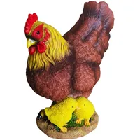 Relaxdays Gartenfigur Huhn