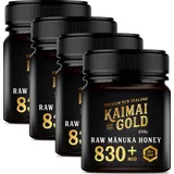 Kaimai Gold MGO 830+ / UMF 20+ Manuka Honig * 4x 250g Premium Monofloral UMF® Certified Neuseeland ManukaHonig * 600 633 696 700 720 800 820 829 850