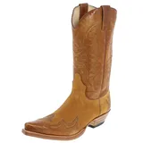 Sendra Boots Damen Herren Cowboy Stiefel 13170 Lederstiefel Braun 44 EU - 44 EU Weit