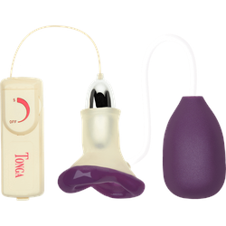 Clit Massager, aubergine | beige