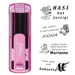 Smart-stamp - Größe: 38 x 14 mm - Farbe: pink