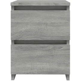 vidaXL Nachtschrank 2 Stk. 30 x 30 x 40 cm Grau Sonoma