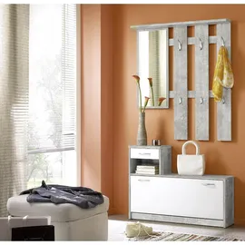 MID.YOU Vera Garderobe 100 x 191 x 25 cm grau