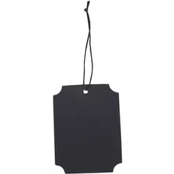 Chic Antique Anhänger mit runden Ecken, L9/B6,5 cm, schwarz