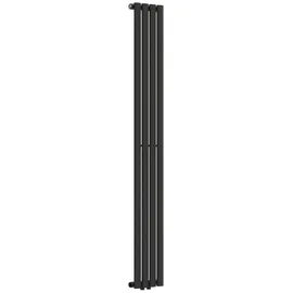 neu.haus Designheizkörper Nore 1600 x 240 mm 438 W schwarz Mittelventil