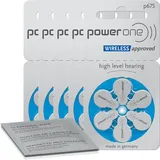 30x VARTA powerone Hörgerätebatterien P675 blau (5x 6er Bl.) + Reinigungstuch