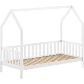 Vipack Hausbett Cabane 90 x 200 cm Kiefer massiv weiß