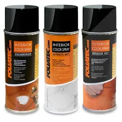 Foliatec Set INTERIOR Color Spray alpinweiß matt+Schaumreiniger+Versiegler