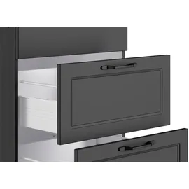 kochstation Winkelküche L-Form 240 x 360 cm grau