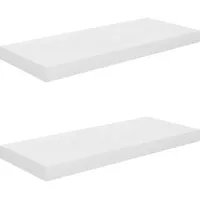 vidaXL Wandregal 60 x 23,5 x 3,8 cm Weiß