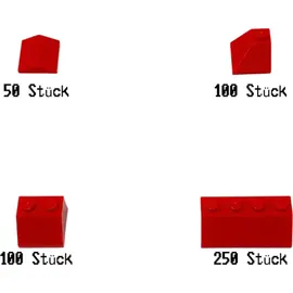 LEGO LEGO® Dachsteine Rot Starterset Haus NEU! Menge 500x - Rot