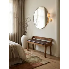 KADIMA DESIGN Polsterbank Echtleder Braun 108 x 63 x 43 cm